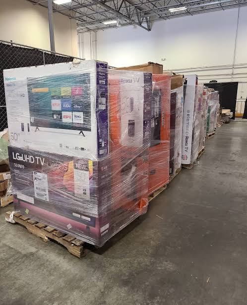 16-Pallet TV Truckload: VIZIO, Onn, Samsung, LG (198 Pcs)